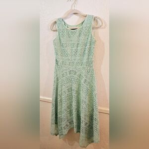 Mint Green Hankerchief Style Dress